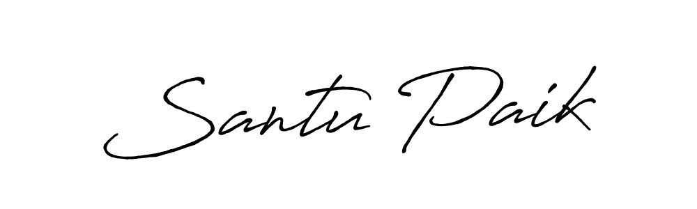 if you are searching for the best signature style for your name Santu Paik. so please give up your signature search. here we have designed multiple signature styles  using Antro_Vectra_Bolder. Santu Paik signature style 7 images and pictures png