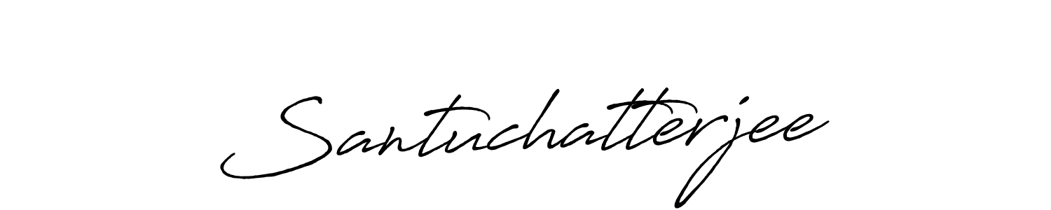 The best way (Antro_Vectra_Bolder) to make a short signature is to pick only two or three words in your name. The name Santuchatterjee include a total of six letters. For converting this name. Santuchatterjee signature style 7 images and pictures png