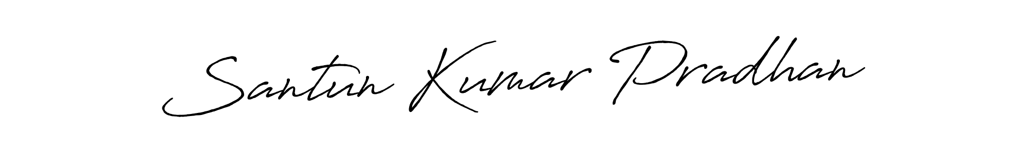 How to make Santun Kumar Pradhan signature? Antro_Vectra_Bolder is a professional autograph style. Create handwritten signature for Santun Kumar Pradhan name. Santun Kumar Pradhan signature style 7 images and pictures png