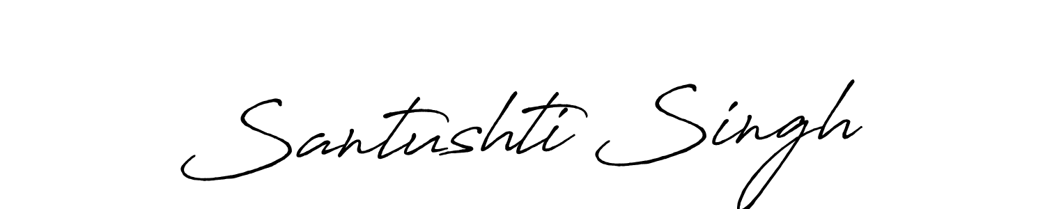 This is the best signature style for the Santushti Singh name. Also you like these signature font (Antro_Vectra_Bolder). Mix name signature. Santushti Singh signature style 7 images and pictures png