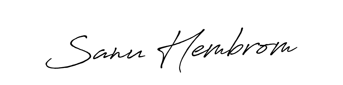 This is the best signature style for the Sanu Hembrom name. Also you like these signature font (Antro_Vectra_Bolder). Mix name signature. Sanu Hembrom signature style 7 images and pictures png