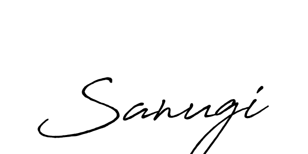 Best and Professional Signature Style for Sanugi. Antro_Vectra_Bolder Best Signature Style Collection. Sanugi signature style 7 images and pictures png