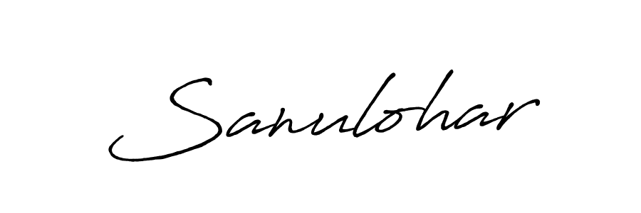 Make a beautiful signature design for name Sanulohar. With this signature (Antro_Vectra_Bolder) style, you can create a handwritten signature for free. Sanulohar signature style 7 images and pictures png
