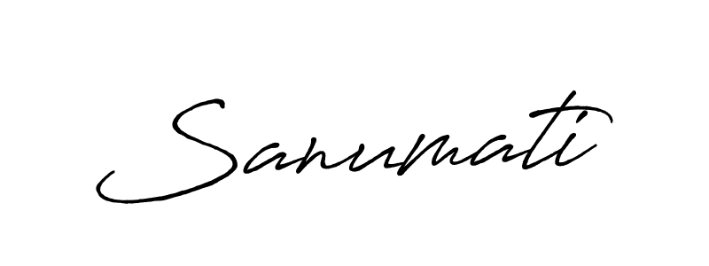 The best way (Antro_Vectra_Bolder) to make a short signature is to pick only two or three words in your name. The name Sanumati include a total of six letters. For converting this name. Sanumati signature style 7 images and pictures png