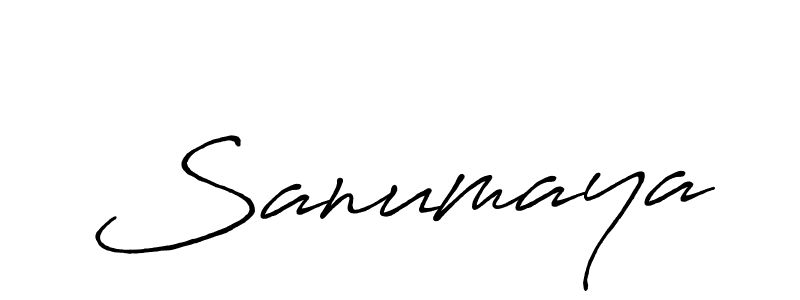 Sanumaya stylish signature style. Best Handwritten Sign (Antro_Vectra_Bolder) for my name. Handwritten Signature Collection Ideas for my name Sanumaya. Sanumaya signature style 7 images and pictures png