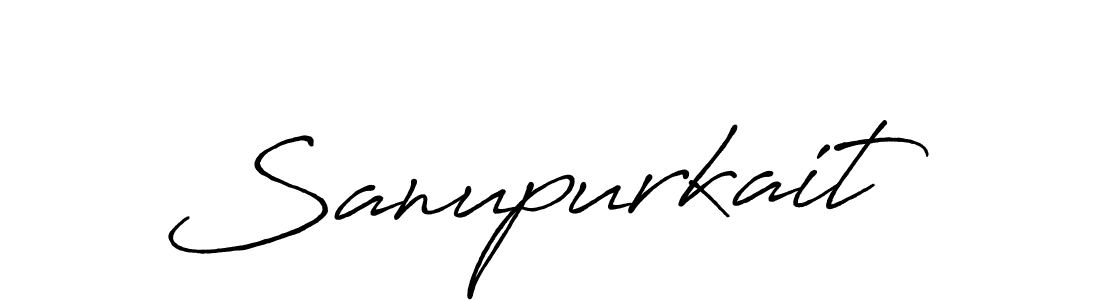 Use a signature maker to create a handwritten signature online. With this signature software, you can design (Antro_Vectra_Bolder) your own signature for name Sanupurkait. Sanupurkait signature style 7 images and pictures png