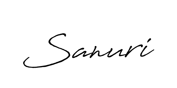 Make a beautiful signature design for name Sanuri. Use this online signature maker to create a handwritten signature for free. Sanuri signature style 7 images and pictures png