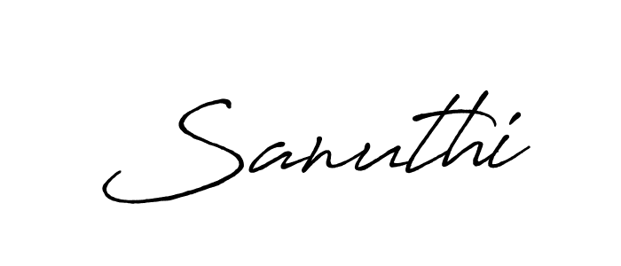 Make a beautiful signature design for name Sanuthi. Use this online signature maker to create a handwritten signature for free. Sanuthi signature style 7 images and pictures png