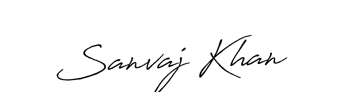How to make Sanvaj Khan signature? Antro_Vectra_Bolder is a professional autograph style. Create handwritten signature for Sanvaj Khan name. Sanvaj Khan signature style 7 images and pictures png