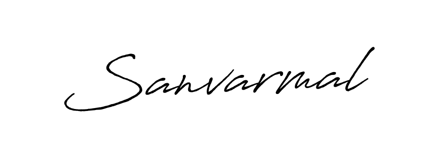 Use a signature maker to create a handwritten signature online. With this signature software, you can design (Antro_Vectra_Bolder) your own signature for name Sanvarmal. Sanvarmal signature style 7 images and pictures png