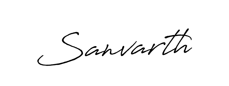 Design your own signature with our free online signature maker. With this signature software, you can create a handwritten (Antro_Vectra_Bolder) signature for name Sanvarth. Sanvarth signature style 7 images and pictures png