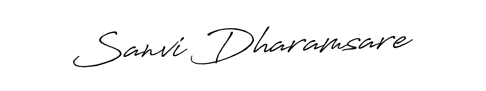 It looks lik you need a new signature style for name Sanvi Dharamsare. Design unique handwritten (Antro_Vectra_Bolder) signature with our free signature maker in just a few clicks. Sanvi Dharamsare signature style 7 images and pictures png