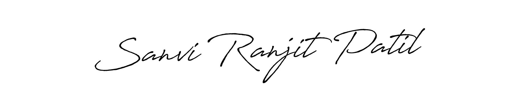 if you are searching for the best signature style for your name Sanvi Ranjit Patil. so please give up your signature search. here we have designed multiple signature styles  using Antro_Vectra_Bolder. Sanvi Ranjit Patil signature style 7 images and pictures png