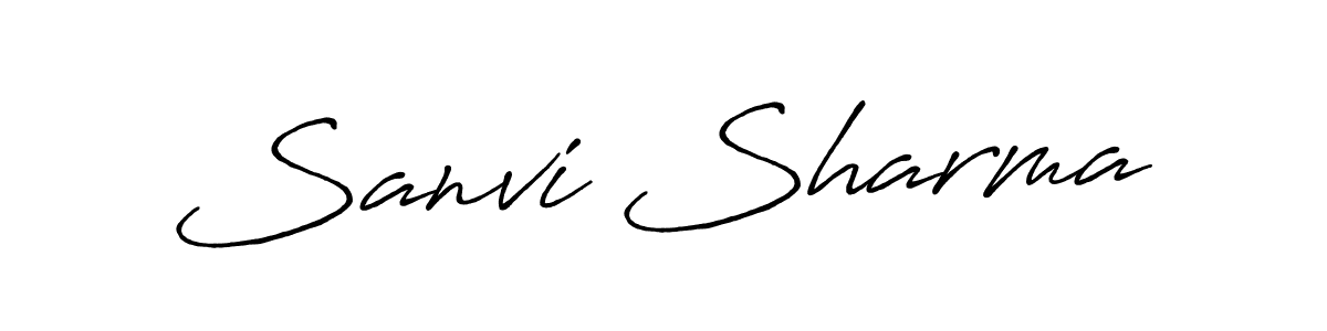 Make a beautiful signature design for name Sanvi Sharma. Use this online signature maker to create a handwritten signature for free. Sanvi Sharma signature style 7 images and pictures png