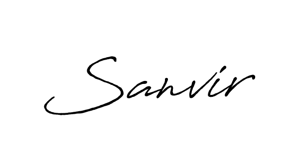 Also we have Sanvir name is the best signature style. Create professional handwritten signature collection using Antro_Vectra_Bolder autograph style. Sanvir signature style 7 images and pictures png