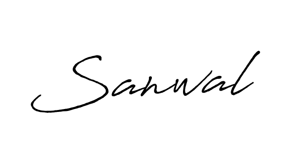 Make a beautiful signature design for name Sanwal. Use this online signature maker to create a handwritten signature for free. Sanwal signature style 7 images and pictures png