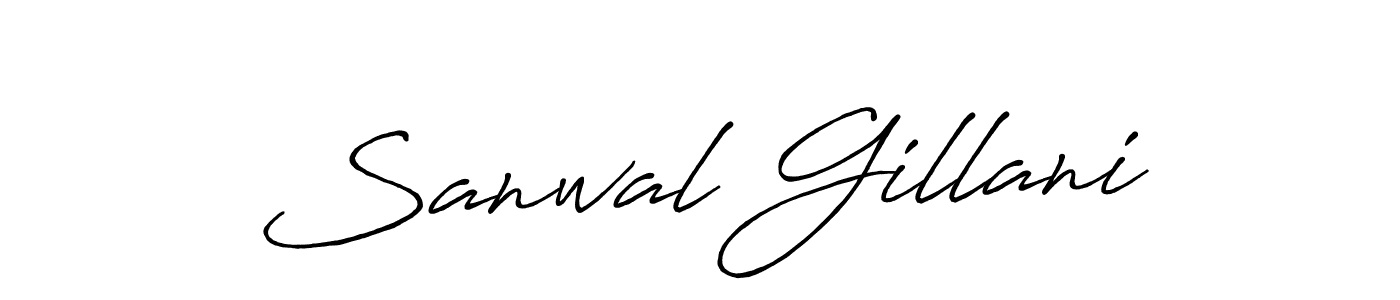 Make a beautiful signature design for name Sanwal Gillani. Use this online signature maker to create a handwritten signature for free. Sanwal Gillani signature style 7 images and pictures png