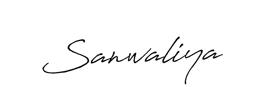 Create a beautiful signature design for name Sanwaliya. With this signature (Antro_Vectra_Bolder) fonts, you can make a handwritten signature for free. Sanwaliya signature style 7 images and pictures png