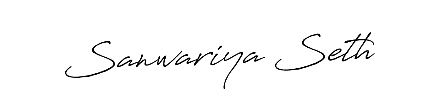 You can use this online signature creator to create a handwritten signature for the name Sanwariya Seth. This is the best online autograph maker. Sanwariya Seth signature style 7 images and pictures png