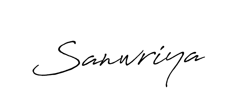 Also we have Sanwriya name is the best signature style. Create professional handwritten signature collection using Antro_Vectra_Bolder autograph style. Sanwriya signature style 7 images and pictures png