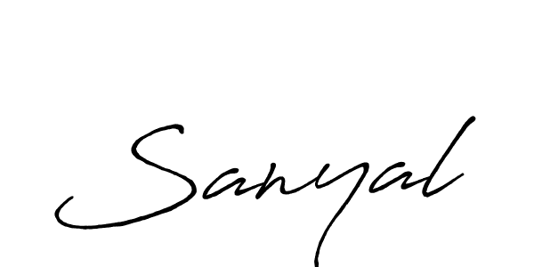 You should practise on your own different ways (Antro_Vectra_Bolder) to write your name (Sanyal) in signature. don't let someone else do it for you. Sanyal signature style 7 images and pictures png