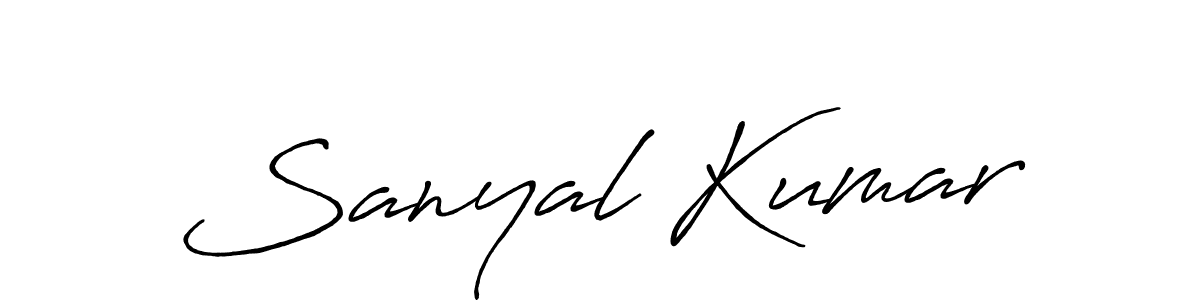 Once you've used our free online signature maker to create your best signature Antro_Vectra_Bolder style, it's time to enjoy all of the benefits that Sanyal Kumar name signing documents. Sanyal Kumar signature style 7 images and pictures png