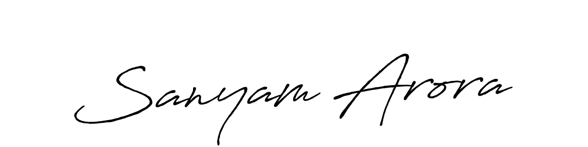 Also we have Sanyam Arora name is the best signature style. Create professional handwritten signature collection using Antro_Vectra_Bolder autograph style. Sanyam Arora signature style 7 images and pictures png