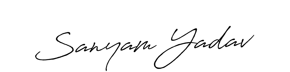 It looks lik you need a new signature style for name Sanyam Yadav. Design unique handwritten (Antro_Vectra_Bolder) signature with our free signature maker in just a few clicks. Sanyam Yadav signature style 7 images and pictures png