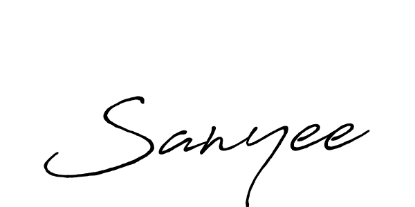 Similarly Antro_Vectra_Bolder is the best handwritten signature design. Signature creator online .You can use it as an online autograph creator for name Sanyee. Sanyee signature style 7 images and pictures png