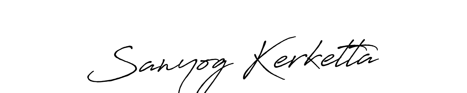 How to Draw Sanyog Kerketta signature style? Antro_Vectra_Bolder is a latest design signature styles for name Sanyog Kerketta. Sanyog Kerketta signature style 7 images and pictures png