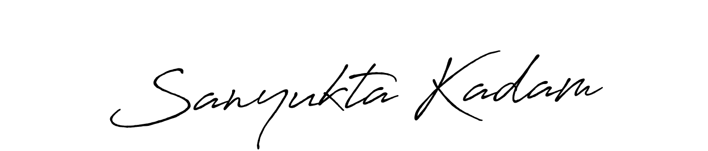 Design your own signature with our free online signature maker. With this signature software, you can create a handwritten (Antro_Vectra_Bolder) signature for name Sanyukta Kadam. Sanyukta Kadam signature style 7 images and pictures png