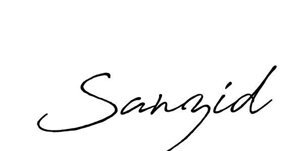 It looks lik you need a new signature style for name Sanzid. Design unique handwritten (Antro_Vectra_Bolder) signature with our free signature maker in just a few clicks. Sanzid signature style 7 images and pictures png