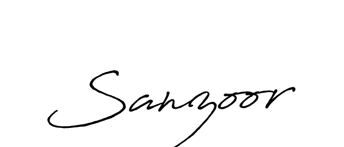 Also we have Sanzoor name is the best signature style. Create professional handwritten signature collection using Antro_Vectra_Bolder autograph style. Sanzoor signature style 7 images and pictures png