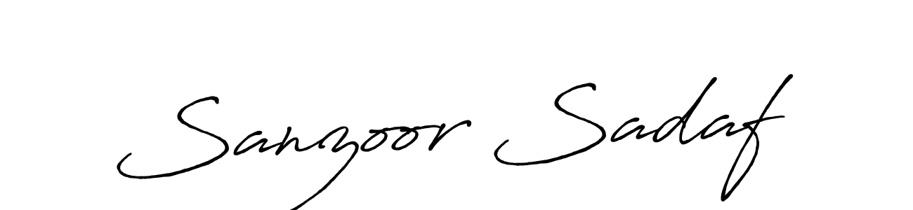 How to Draw Sanzoor Sadaf signature style? Antro_Vectra_Bolder is a latest design signature styles for name Sanzoor Sadaf. Sanzoor Sadaf signature style 7 images and pictures png