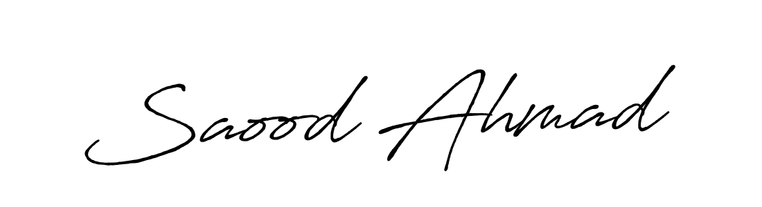 Make a beautiful signature design for name Saood Ahmad. Use this online signature maker to create a handwritten signature for free. Saood Ahmad signature style 7 images and pictures png