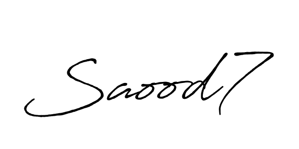 How to Draw Saood7 signature style? Antro_Vectra_Bolder is a latest design signature styles for name Saood7. Saood7 signature style 7 images and pictures png