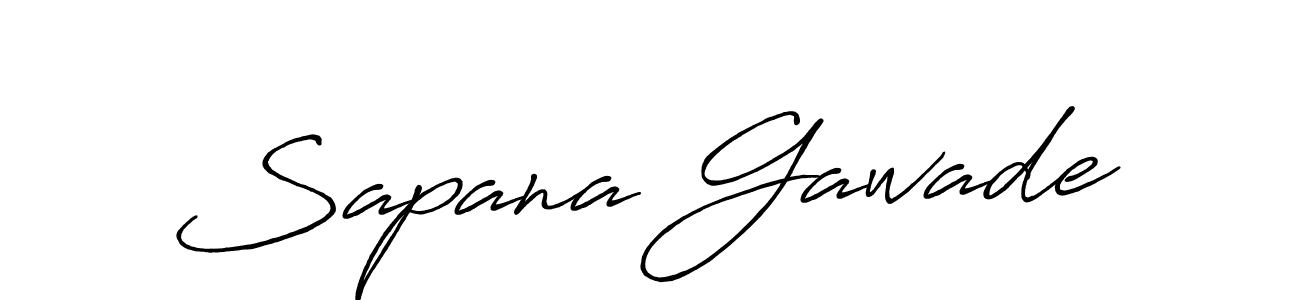 Design your own signature with our free online signature maker. With this signature software, you can create a handwritten (Antro_Vectra_Bolder) signature for name Sapana Gawade. Sapana Gawade signature style 7 images and pictures png