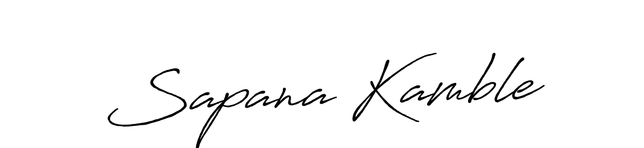 if you are searching for the best signature style for your name Sapana Kamble. so please give up your signature search. here we have designed multiple signature styles  using Antro_Vectra_Bolder. Sapana Kamble signature style 7 images and pictures png