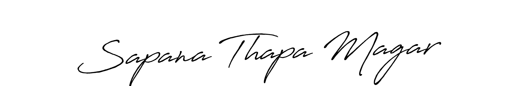 Sapana Thapa Magar stylish signature style. Best Handwritten Sign (Antro_Vectra_Bolder) for my name. Handwritten Signature Collection Ideas for my name Sapana Thapa Magar. Sapana Thapa Magar signature style 7 images and pictures png