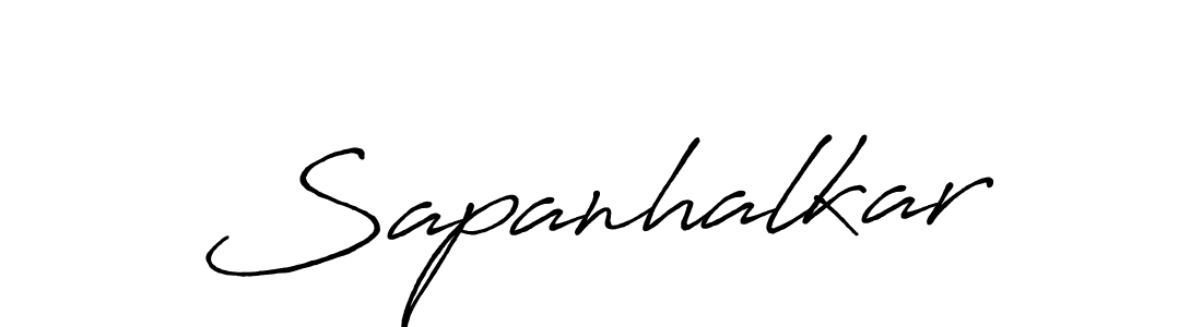 Create a beautiful signature design for name Sapanhalkar. With this signature (Antro_Vectra_Bolder) fonts, you can make a handwritten signature for free. Sapanhalkar signature style 7 images and pictures png