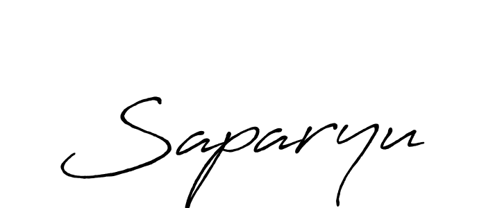 Create a beautiful signature design for name Saparyu. With this signature (Antro_Vectra_Bolder) fonts, you can make a handwritten signature for free. Saparyu signature style 7 images and pictures png