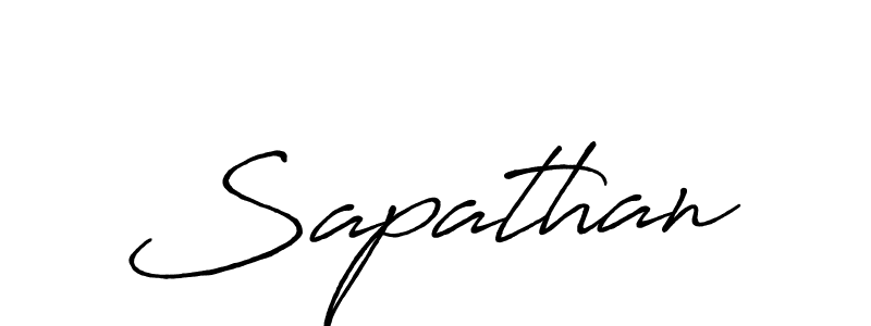 Create a beautiful signature design for name Sapathan. With this signature (Antro_Vectra_Bolder) fonts, you can make a handwritten signature for free. Sapathan signature style 7 images and pictures png