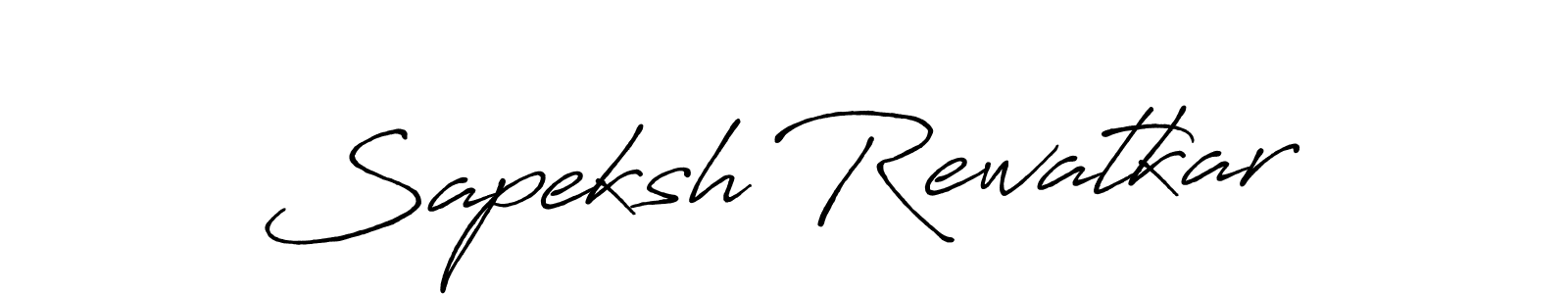 Sapeksh Rewatkar stylish signature style. Best Handwritten Sign (Antro_Vectra_Bolder) for my name. Handwritten Signature Collection Ideas for my name Sapeksh Rewatkar. Sapeksh Rewatkar signature style 7 images and pictures png