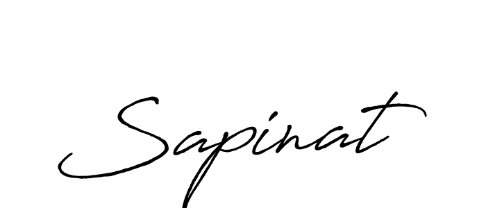 Create a beautiful signature design for name Sapinat. With this signature (Antro_Vectra_Bolder) fonts, you can make a handwritten signature for free. Sapinat signature style 7 images and pictures png