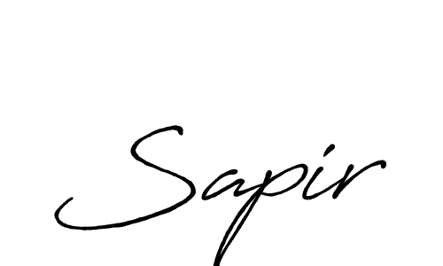 How to make Sapir signature? Antro_Vectra_Bolder is a professional autograph style. Create handwritten signature for Sapir name. Sapir signature style 7 images and pictures png