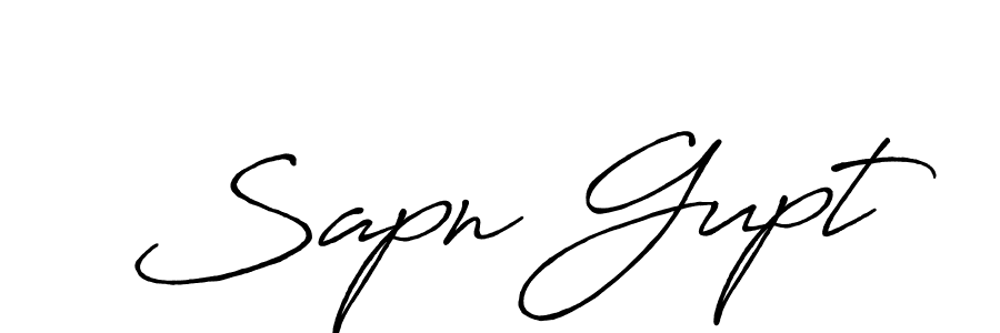 Similarly Antro_Vectra_Bolder is the best handwritten signature design. Signature creator online .You can use it as an online autograph creator for name Sapn Gupt. Sapn Gupt signature style 7 images and pictures png