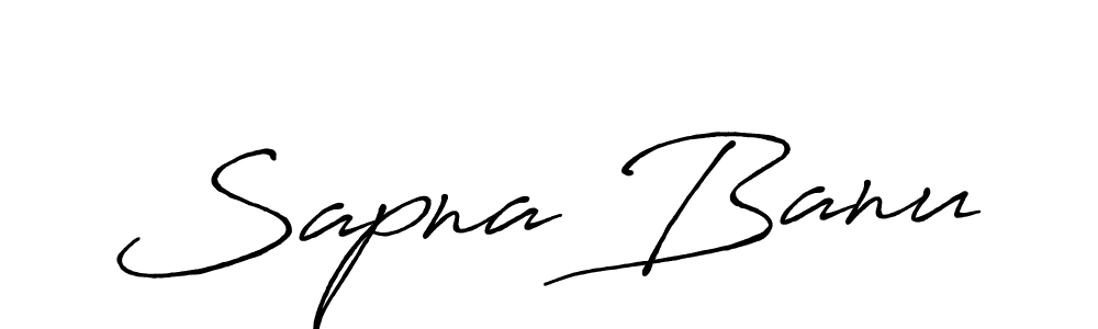 Make a beautiful signature design for name Sapna Banu. With this signature (Antro_Vectra_Bolder) style, you can create a handwritten signature for free. Sapna Banu signature style 7 images and pictures png