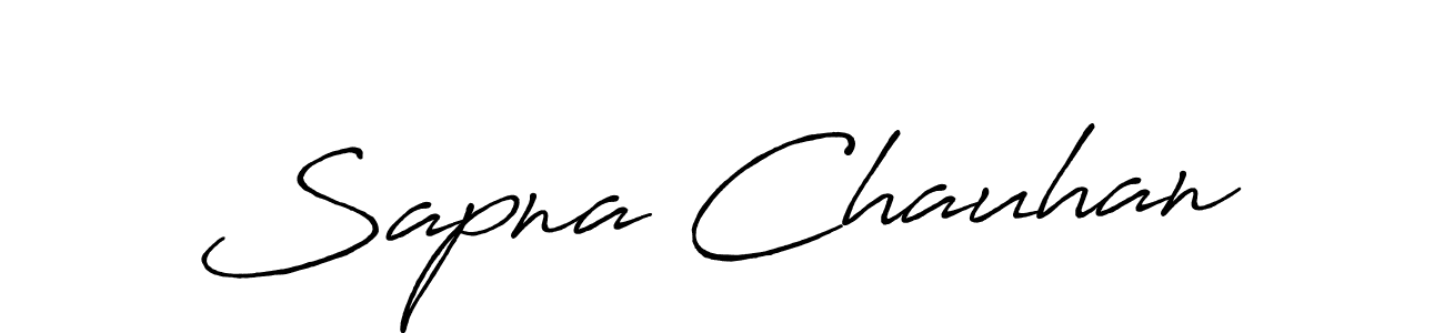 Sapna Chauhan stylish signature style. Best Handwritten Sign (Antro_Vectra_Bolder) for my name. Handwritten Signature Collection Ideas for my name Sapna Chauhan. Sapna Chauhan signature style 7 images and pictures png