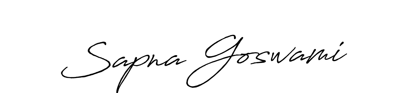 How to make Sapna Goswami signature? Antro_Vectra_Bolder is a professional autograph style. Create handwritten signature for Sapna Goswami name. Sapna Goswami signature style 7 images and pictures png