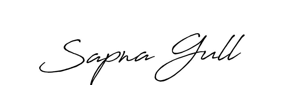 Create a beautiful signature design for name Sapna Gull. With this signature (Antro_Vectra_Bolder) fonts, you can make a handwritten signature for free. Sapna Gull signature style 7 images and pictures png